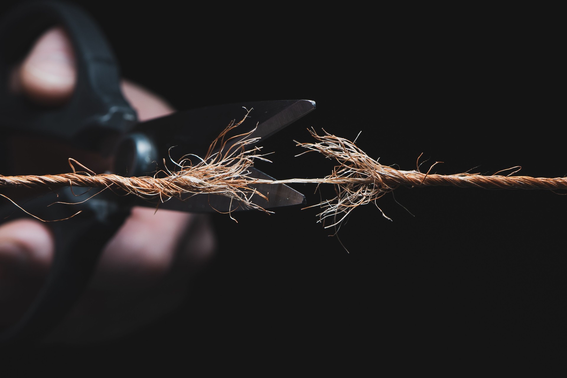 Cutting a rope